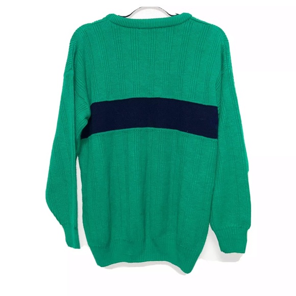 Vintage Crios Green Shamrock Ireland Acrylic Sweater Size L - Picture 6 of 6
